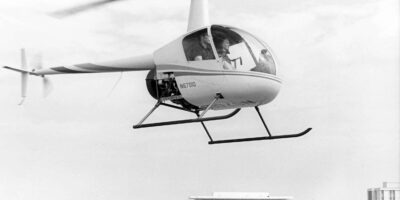 Early flight of the R22. Photo: RHC