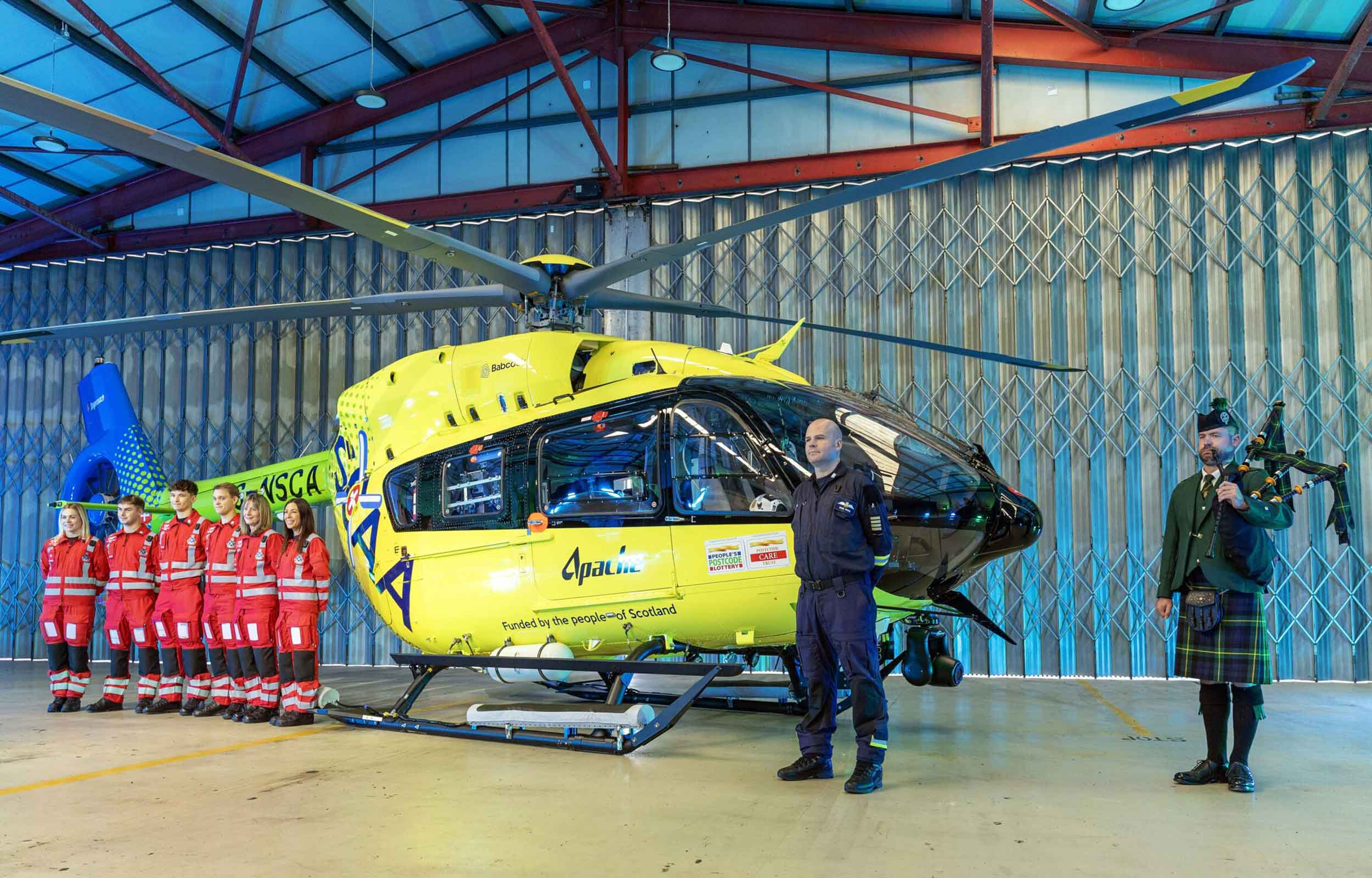 Latest state-of-the-art Airbus A145 D3 air ambulance has just been delivered to to the Scottish air ambulance service. Photo: SCAA