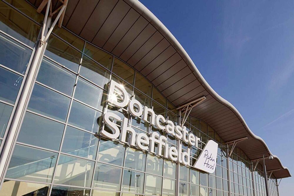 Doncaster Airport sign