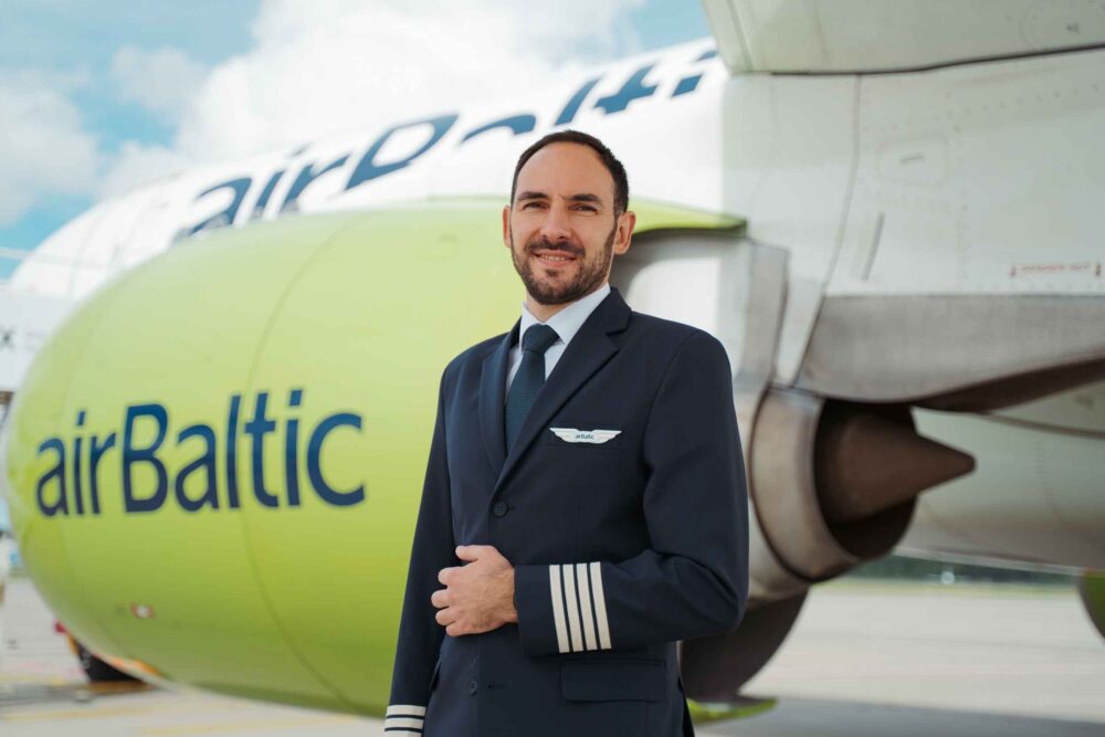 Kaspars Kasakovskis has just completed hus upgrade to Captain for airBaltic