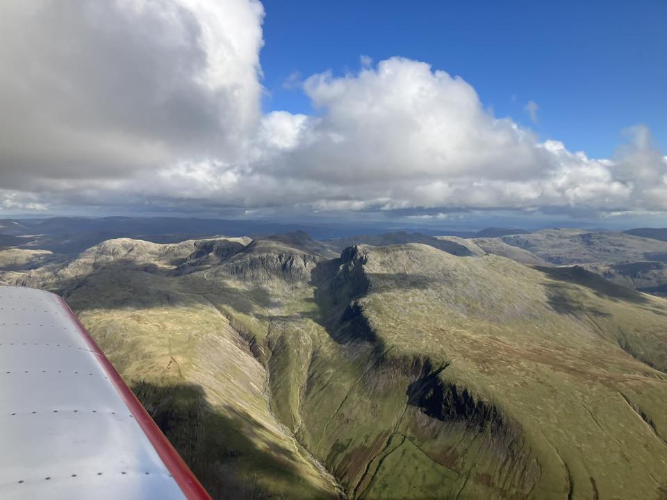 Scaffell Pike from the air.