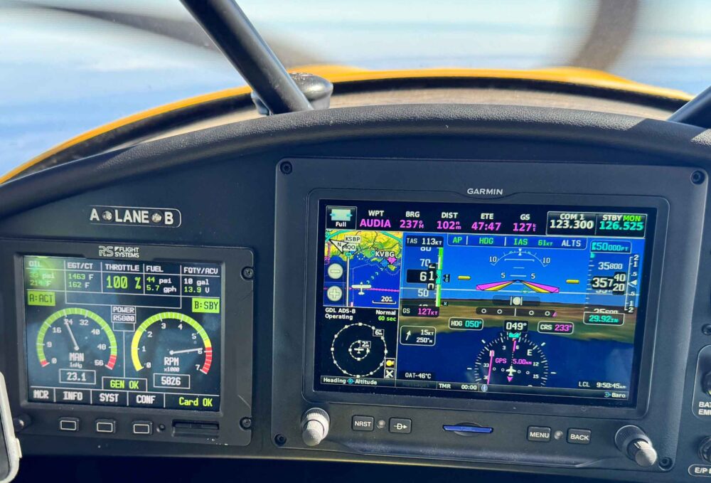 Garmin PFD showing the altitude!