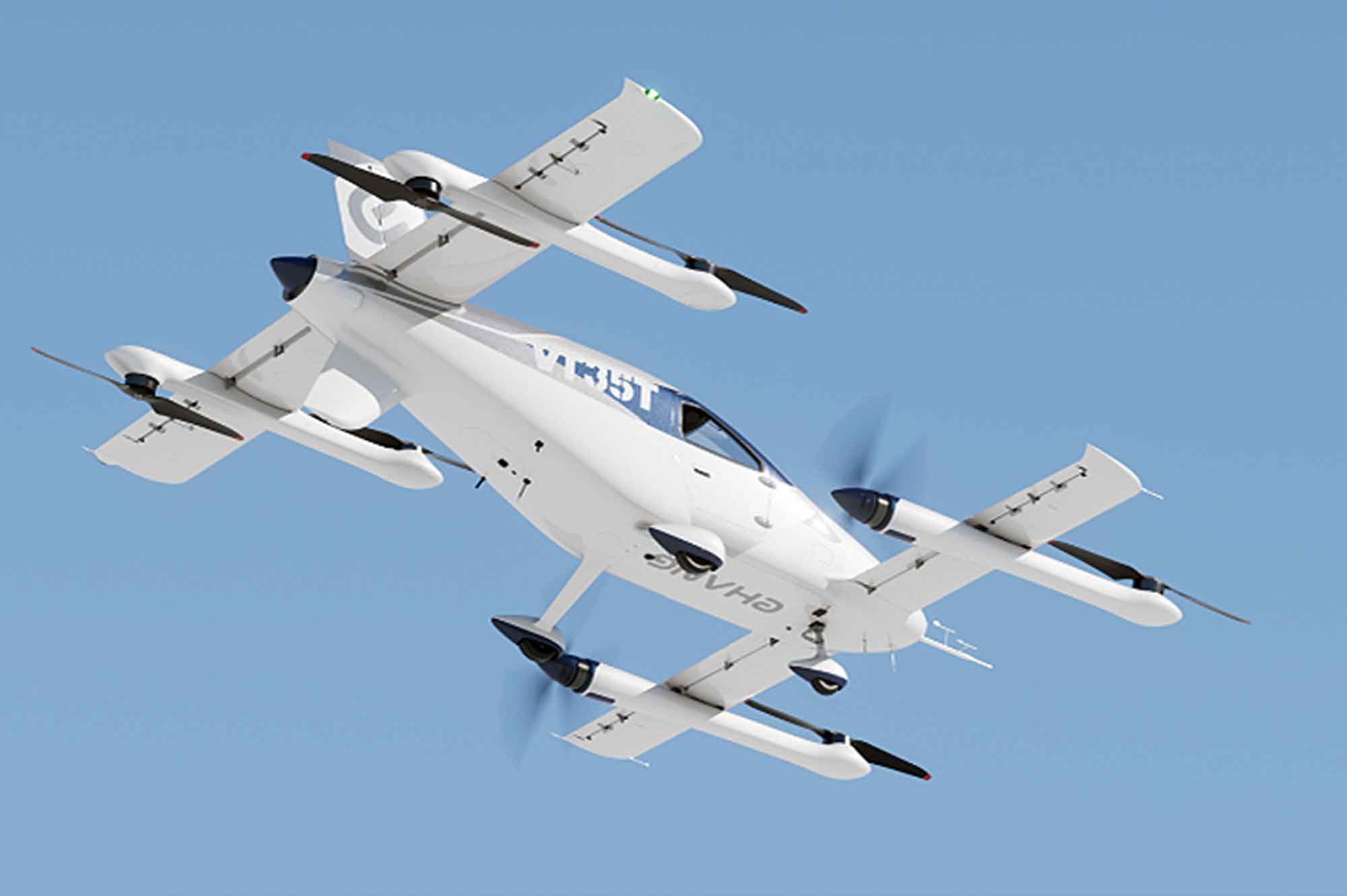 EHang is also developing a tilt rotor version of the VT35