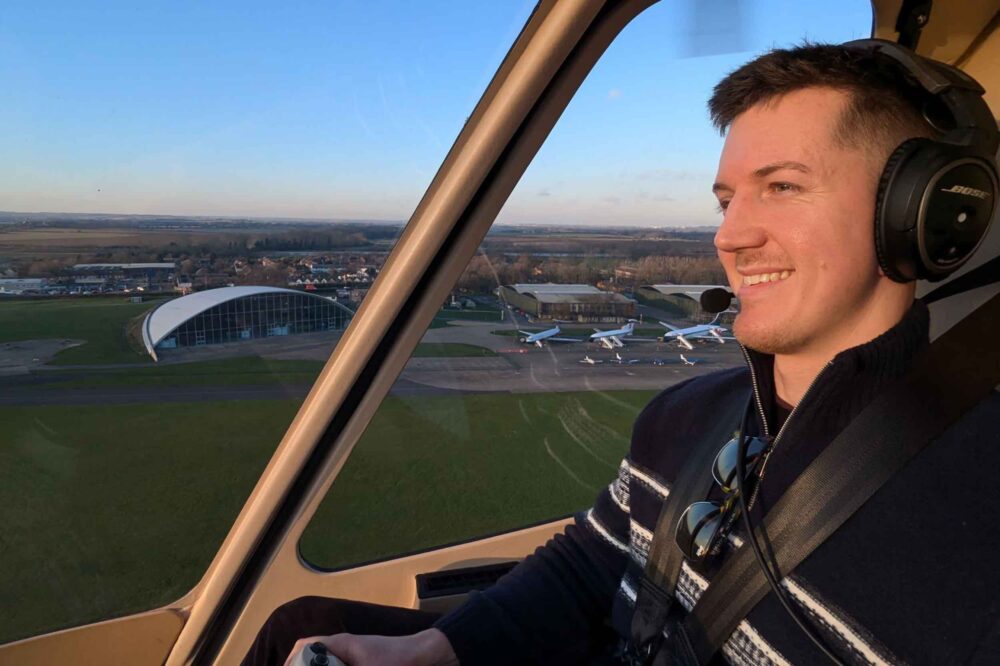 Jack Aldred, winner of Helicentre's latest CPL(H) scholarship