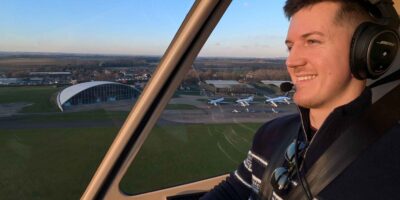 Jack Aldred, winner of Helicentre's latest CPL(H) scholarship