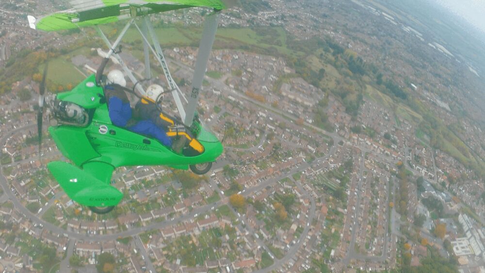 Flexwing microlight.