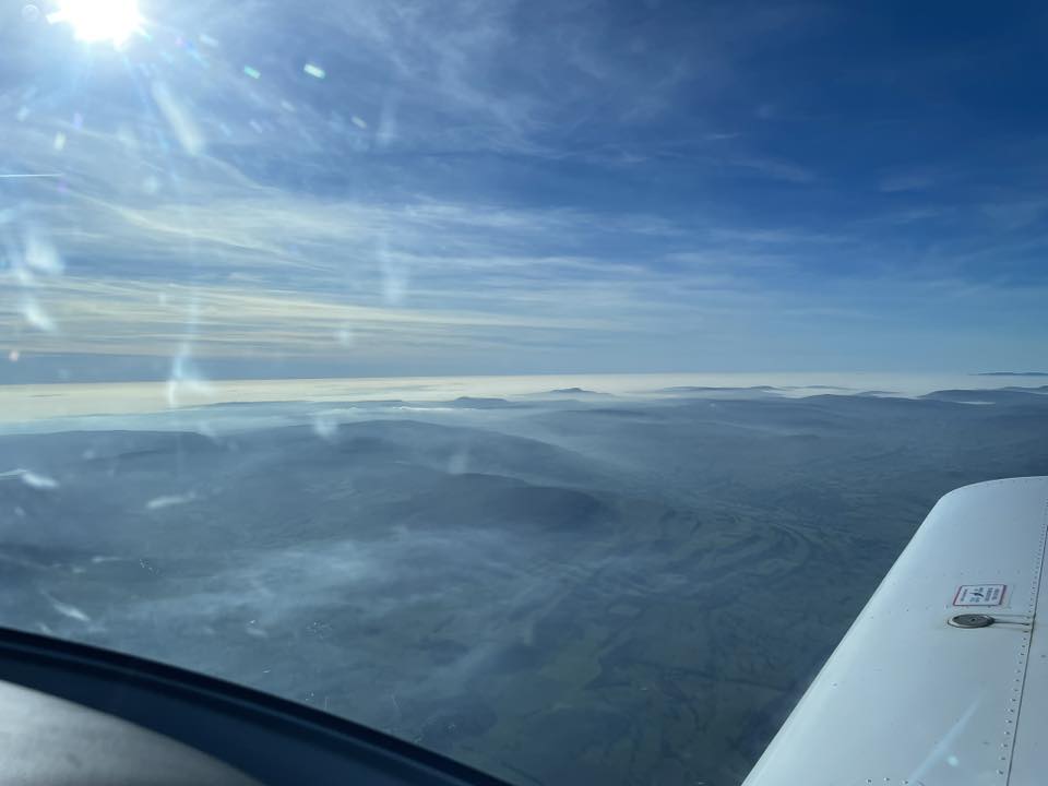 FL65 over the Yorkshire Dales.
