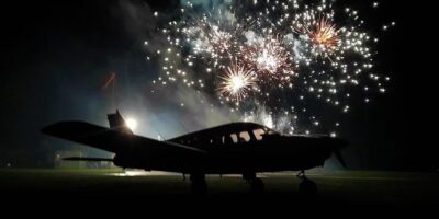 Sleap Fireworks fly-in