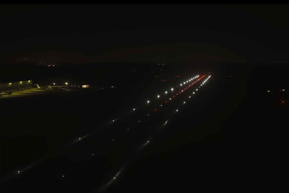 New LED lighting for Biggin's resurfaced runway