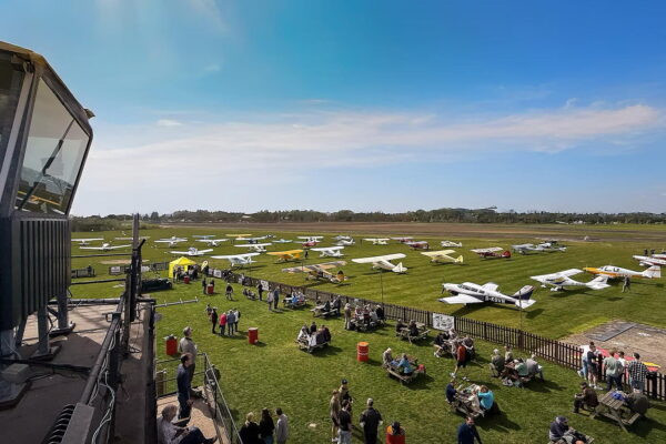A fly-in at Sleap Airfield