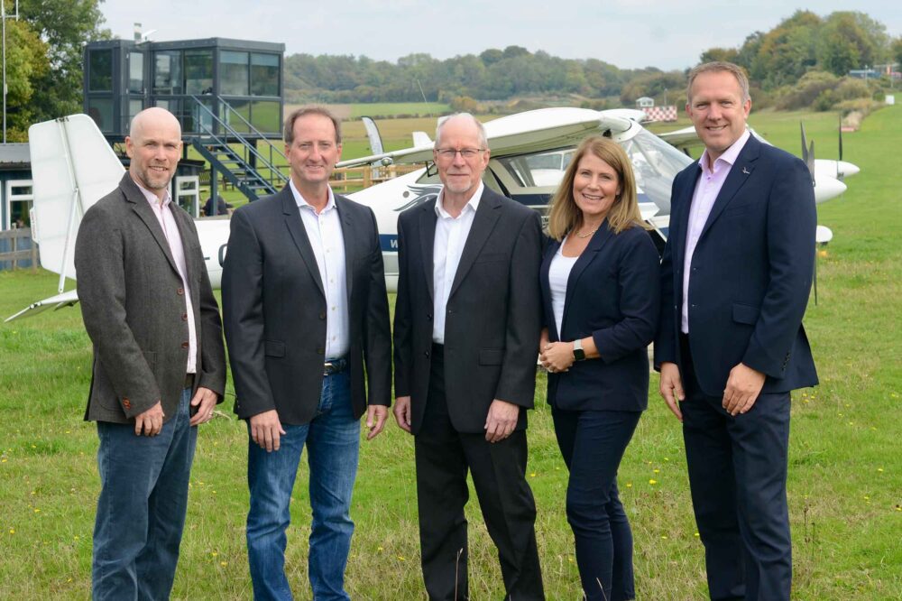 EmPower's team (from L-R), Richard Garner, Chief Technology Officer; David McGrath, Chief Operating Officer; Simon Tranter, Chief Learning Officer and Head of Training; Rachel Gardner-Poole OBE, Chief Sustainability and Growth Officer; Andrew Perkins, Chief Executive Officer. Not pictured, Amir Said, Director.