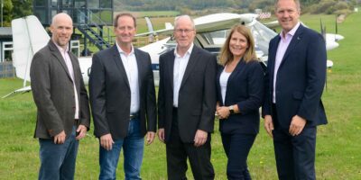 EmPower's team (from L-R), Richard Garner, Chief Technology Officer; David McGrath, Chief Operating Officer; Simon Tranter, Chief Learning Officer and Head of Training; Rachel Gardner-Poole OBE, Chief Sustainability and Growth Officer; Andrew Perkins, Chief Executive Officer. Not pictured, Amir Said, Director.