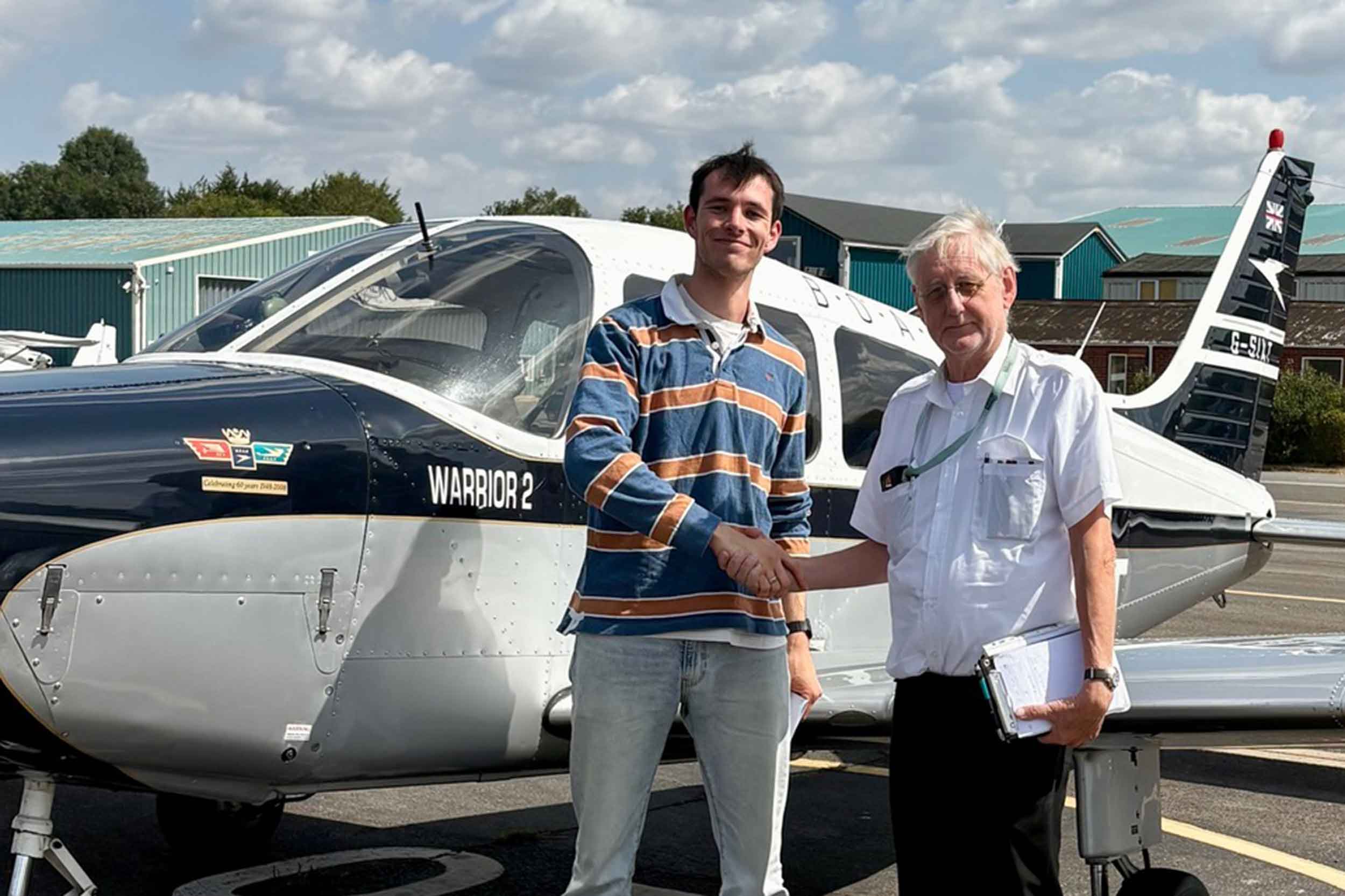 Five hours of paid-for flight training in a powered aircraft is also available from Helping Dreams
