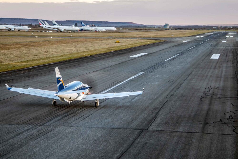 TBM 980 was unveiled at the factory at Tarbes, close to the Pyrenees Mountains