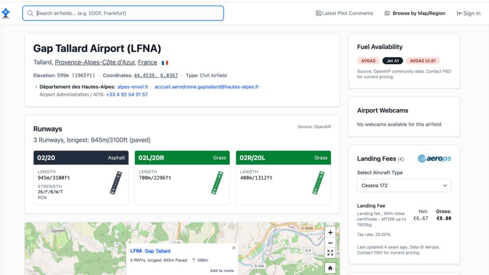 airfield directory