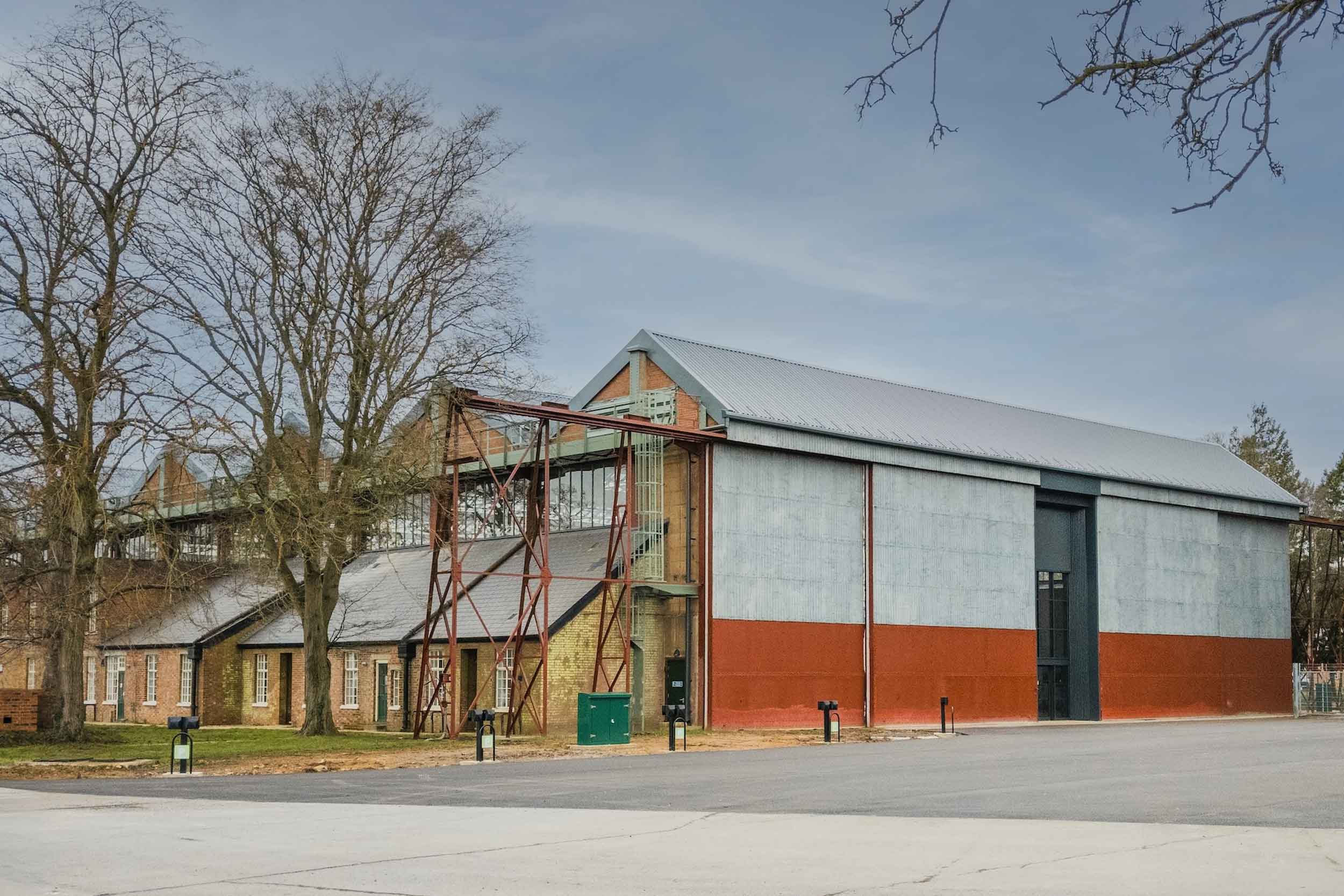 Exterior of Bicester restored Hangar 113