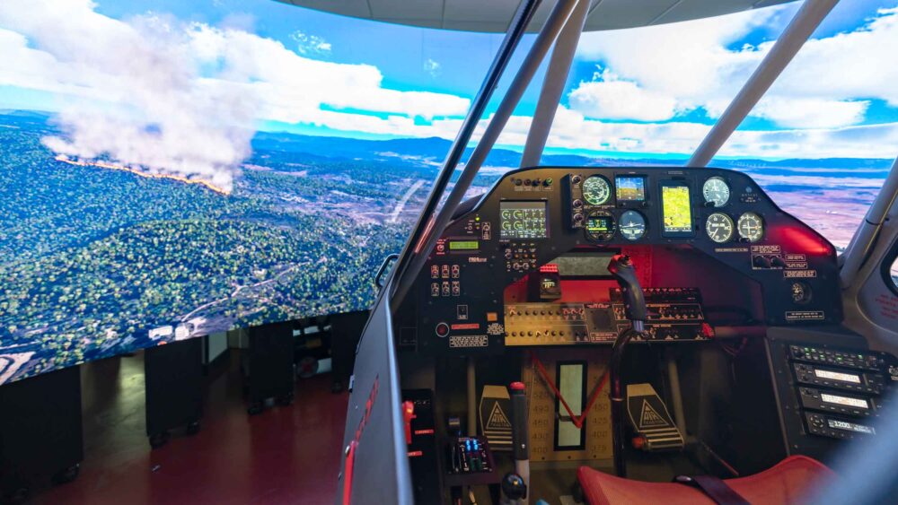 entrol's Air Tractor fire-fighting simulator