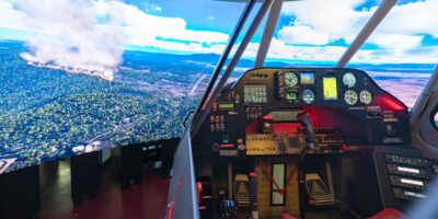 entrol's Air Tractor fire-fighting simulator