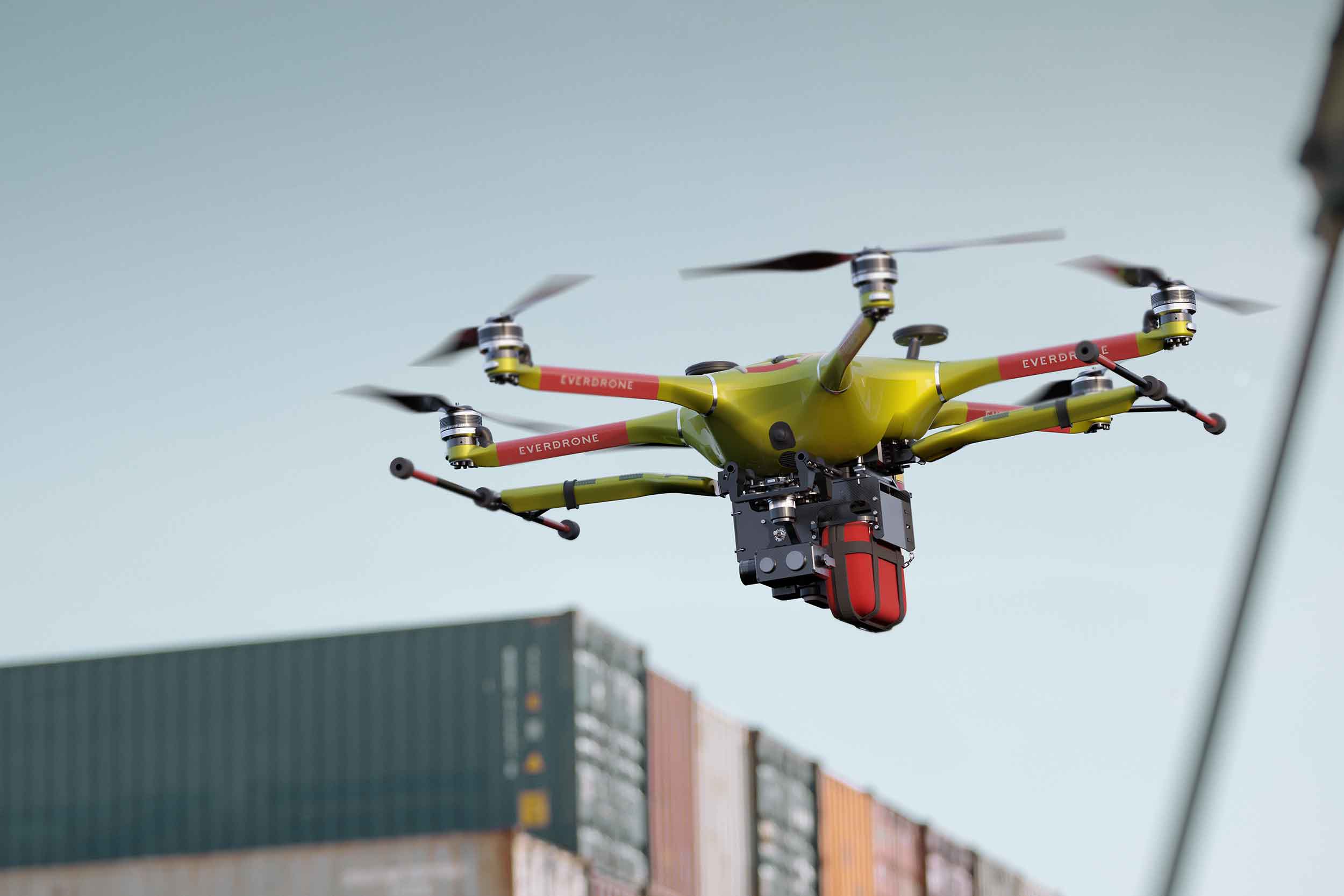This is why: drones need to operate outside the 'see and avoid' rules. Photo: Everdrone