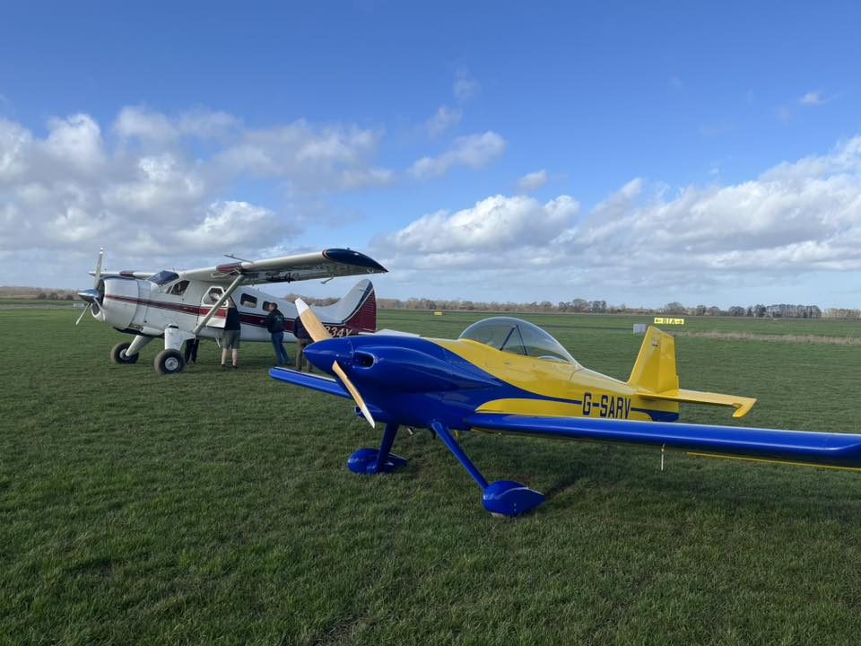 Two light aircraft.