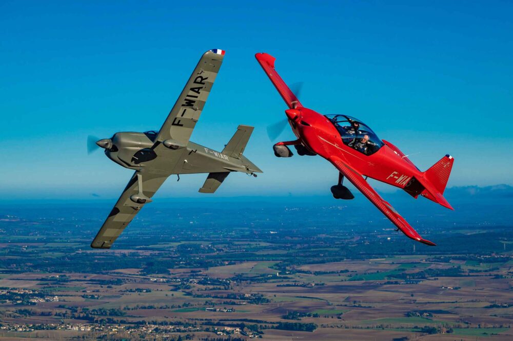 Spot the difference! Aura Aero's pair of Integral aerobatic aircraft, the S and R. Photo: Aura Aero