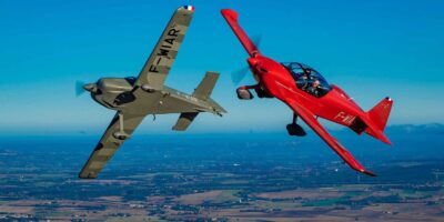 Spot the difference! Aura Aero's pair of Integral aerobatic aircraft, the S and R. Photo: Aura Aero