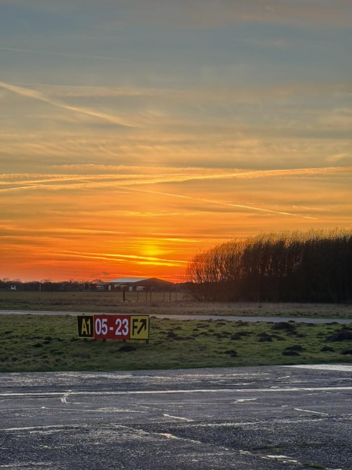 Sunset over Sandtoft