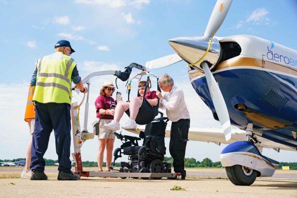 Aerobility helps people with disabilities to experience flight. Photo: Aerobility