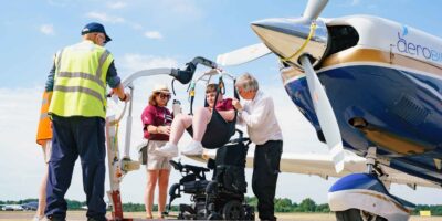 Aerobility helps people with disabilities to experience flight. Photo: Aerobility