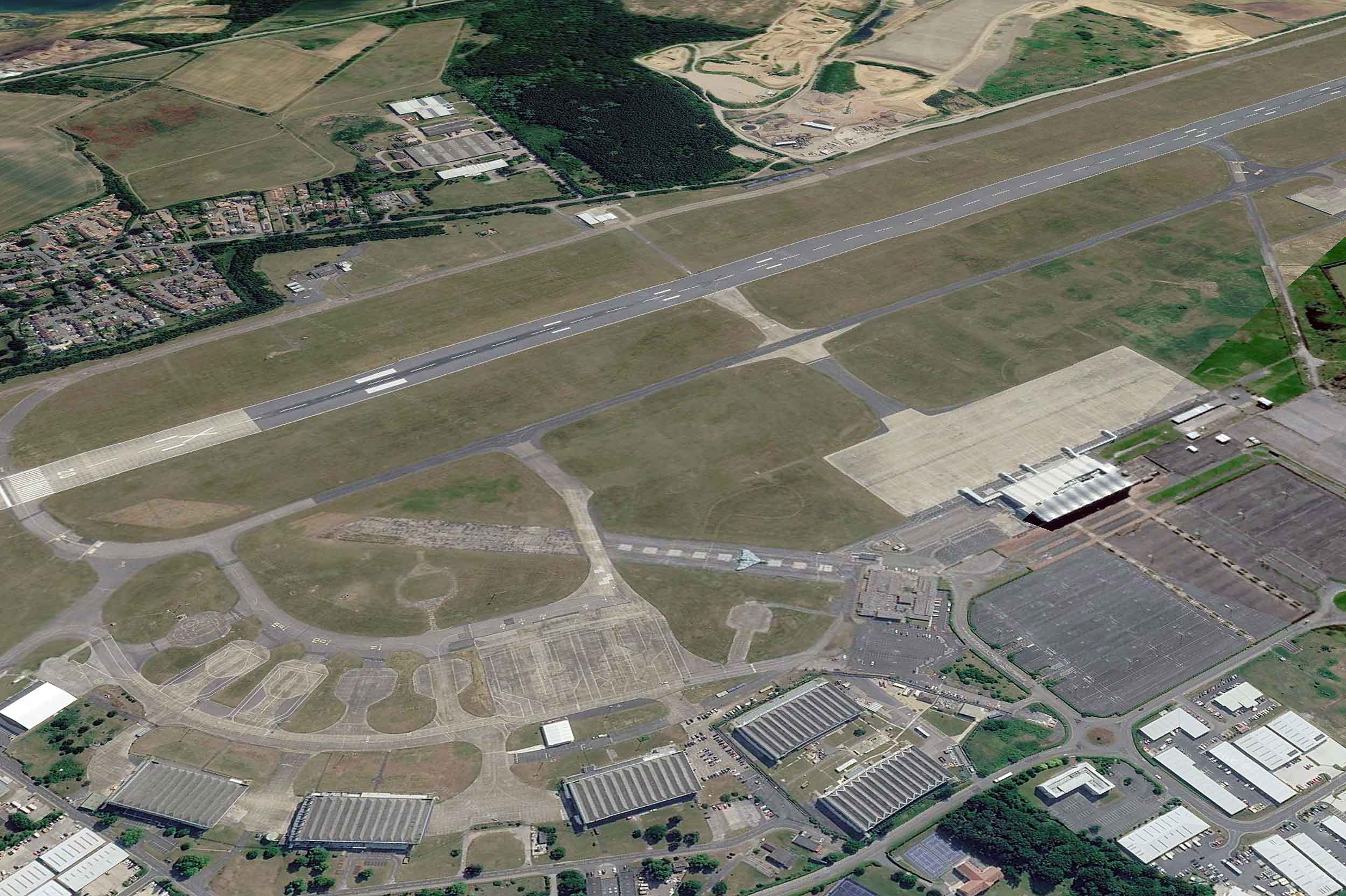Doncaster Sheffield Airport. Image: Google Earth