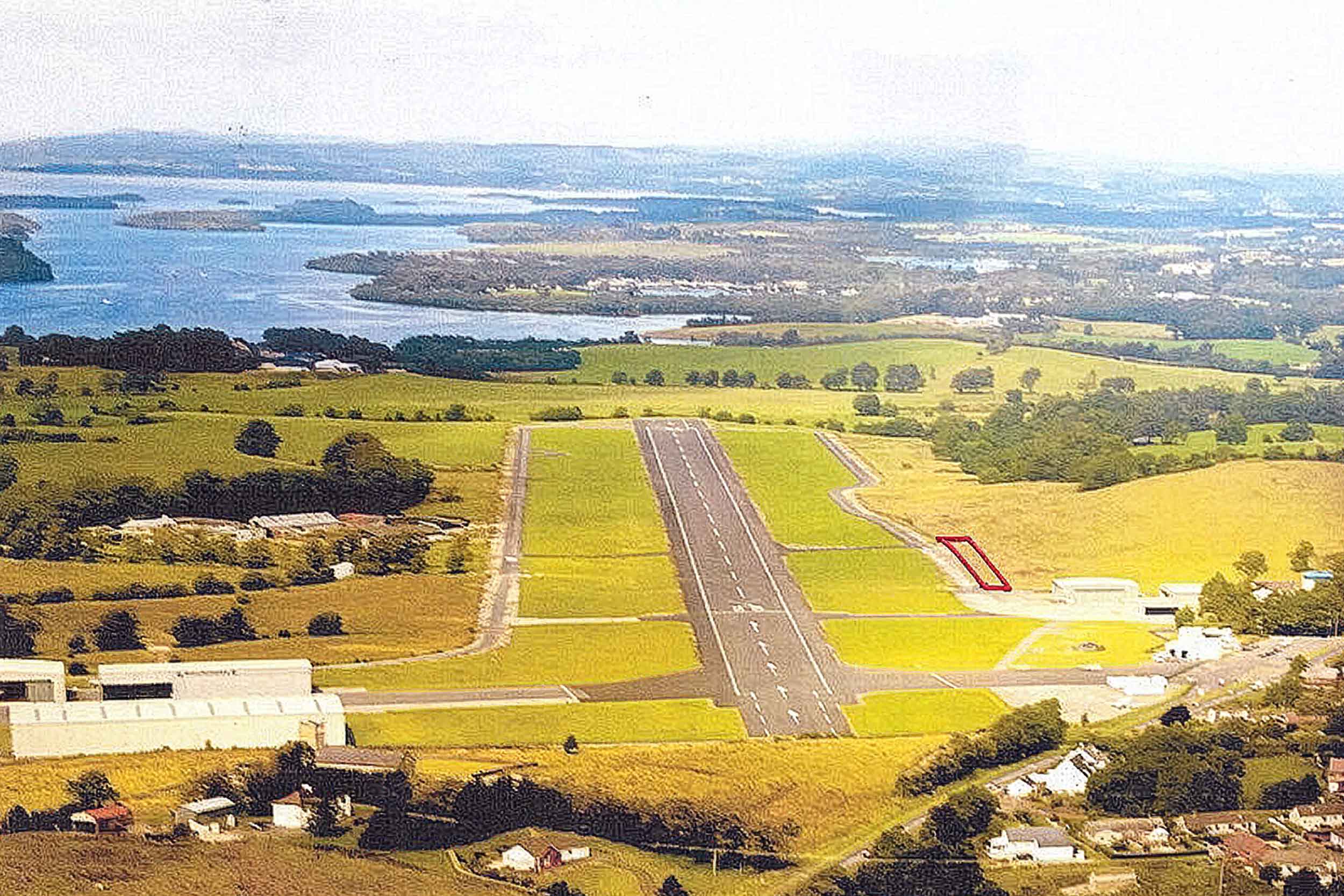 Enniskillen AeroPark will be located at Enniskillen Airport close of Lough Erne, NI. Image: Peter Day