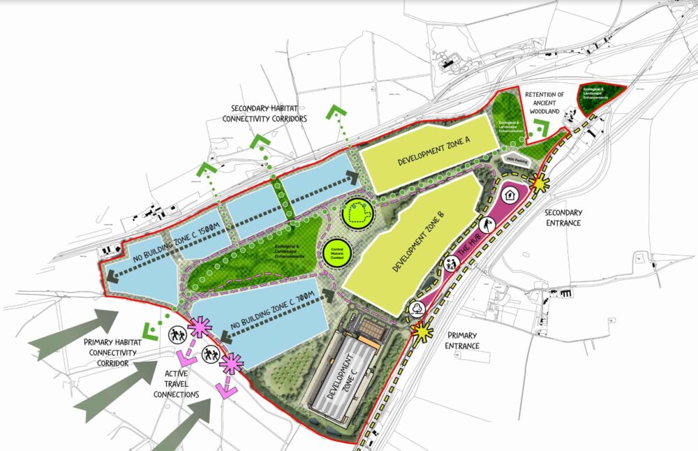 Proposed Logistics Park close to Popham Airfield