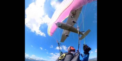 paraglider collision with Cessna