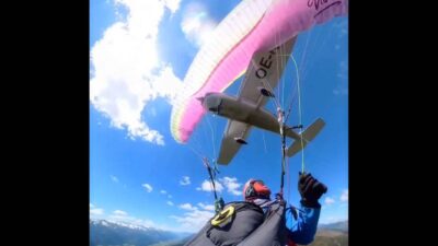 paraglider collision with Cessna