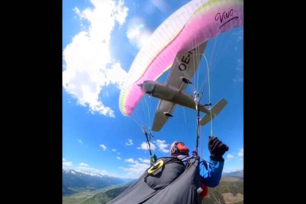 paraglider collision with Cessna