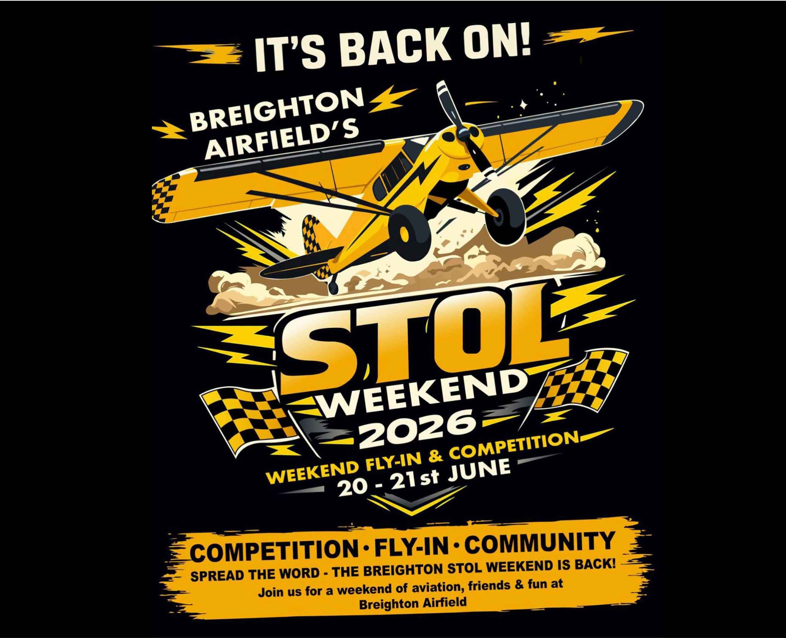 The Real Aeroplane Club – separate from Real STOL Fest – will go ahead with the