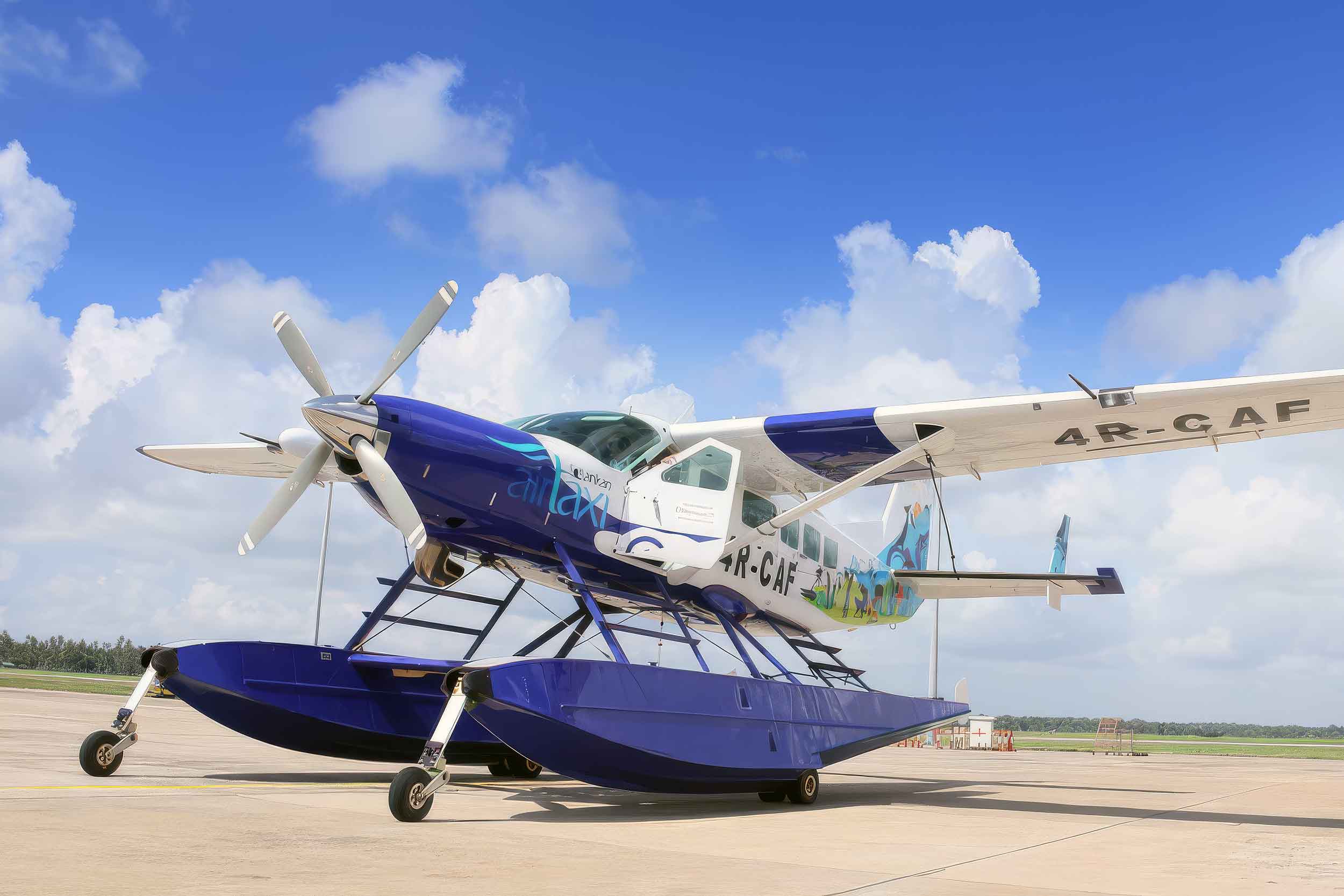 Cinnamon Air operates Cessna 208 Grand Caravan floatplanes. Photo: Cinnamon Air