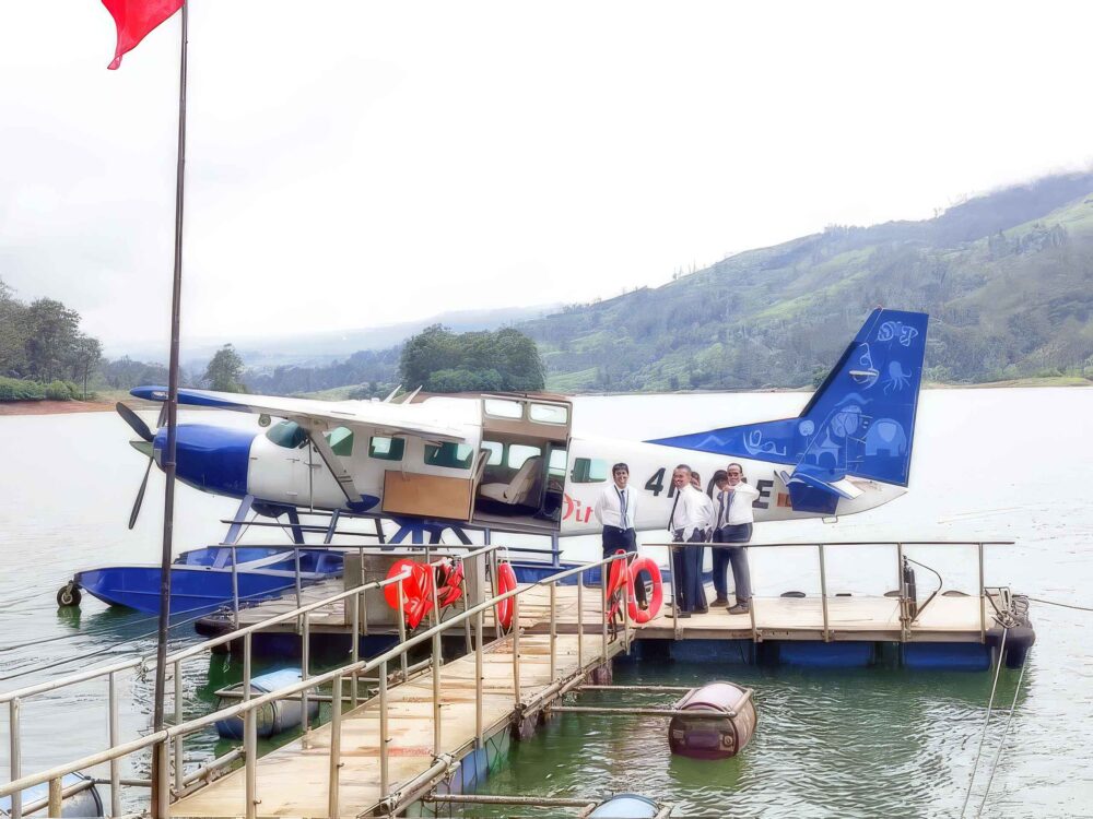 Approving the new water aerodrome! A tough job but someone has to do it! Photo: Cinnamon Air