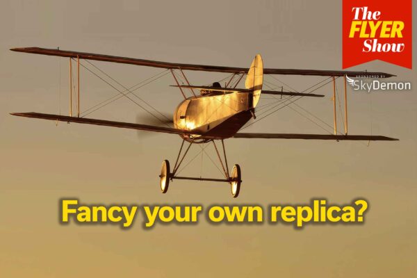 replica aircraft on the flyer show