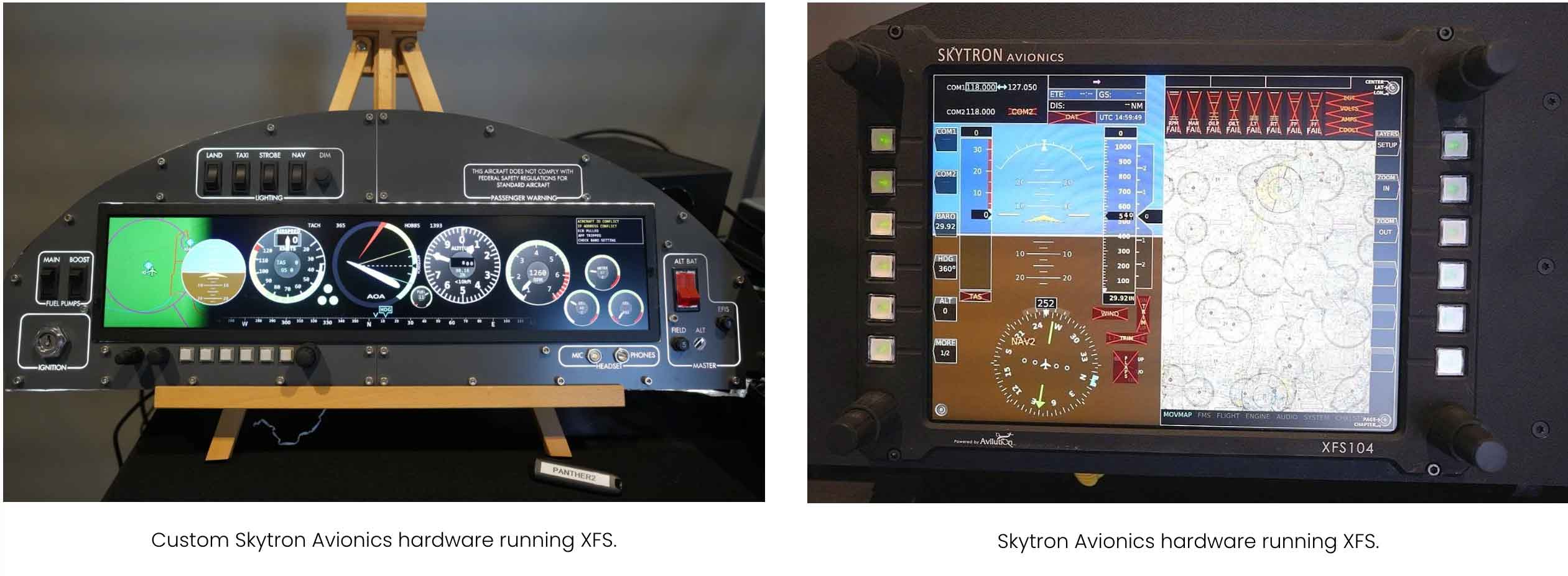 Skytron Avionics operating Avilution's XFS software