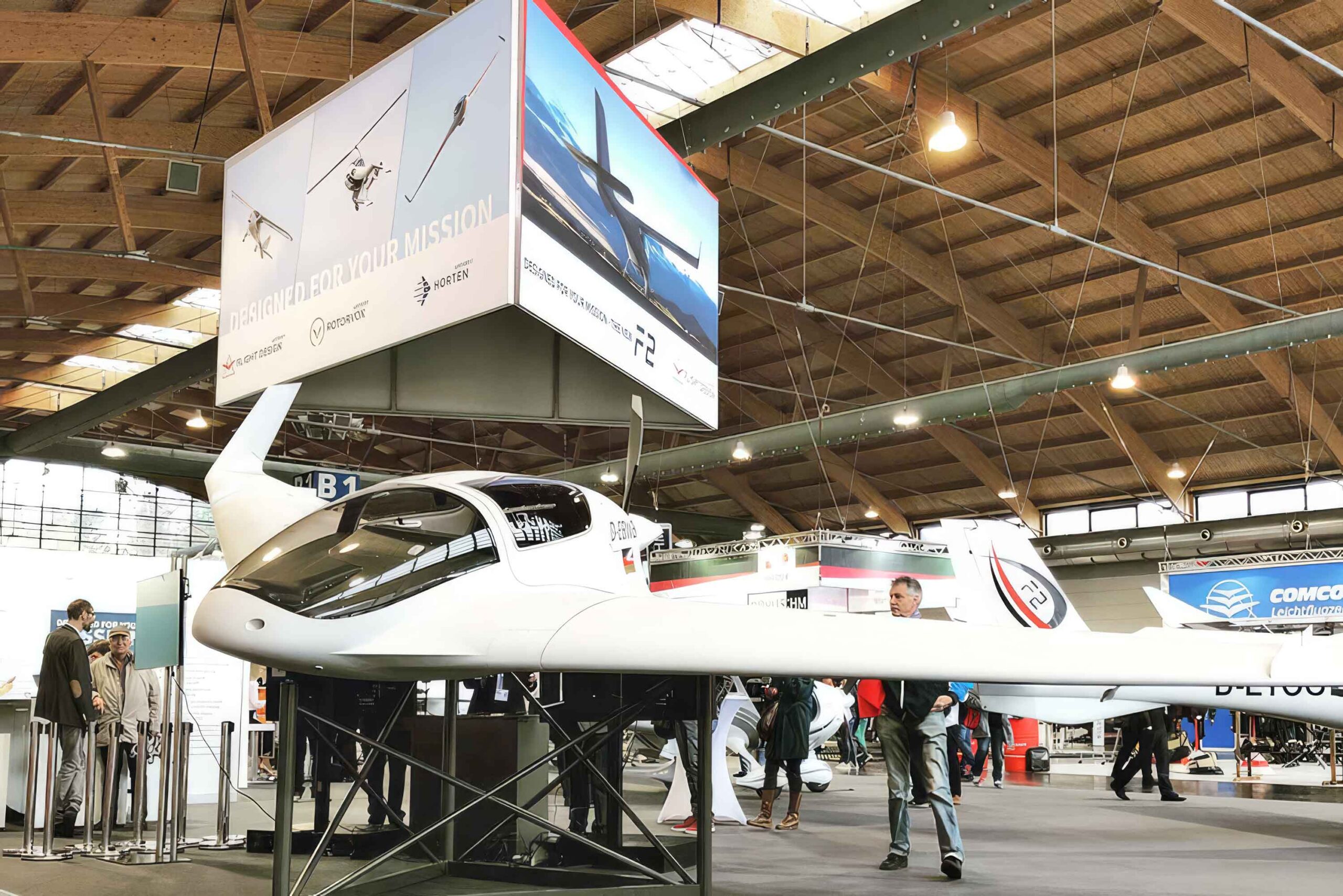 Horten HX-2 on show at AERO Friedrichshafen