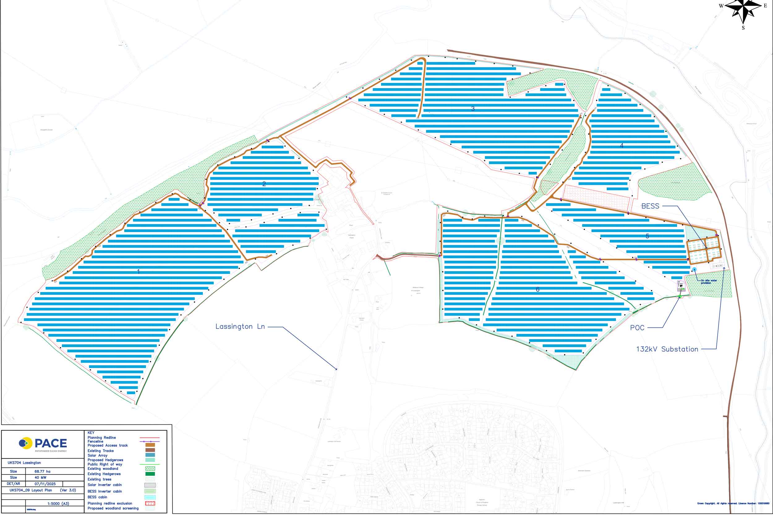The plan for a solar farm surrounding Over Farm Airfield