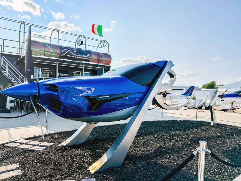 A bit more about Tecnam's unusual 'reveal' of its new aircraft, the Rivale: "The unveiling deliberately defied any convention by revealing a breathtaking 3,000-pound stainless steel sculpture meticulously crafted, shaped, welded and polished over several months."