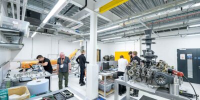 Practical training area at Airbus Helicopters Training Academy in the UK. Photo: Airbus Helicopters/Richard Cave